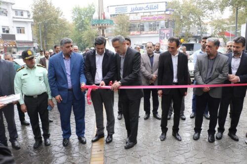 پروژه ای که قرار بود ۶ ماهه اجرا شود؛     افتتاح سنگ فرش خیابان شهید کریمی لاهیجان فقط طی ۵۳ روز