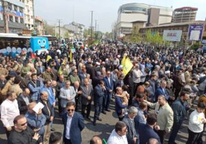 گزارش تصویری راهپیمایی روز قدس میدان مصلی رشت