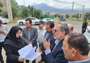 بازدید فرماندار شهرستان رودبار از پروژه خط انتقال آب شرب سد دیورش