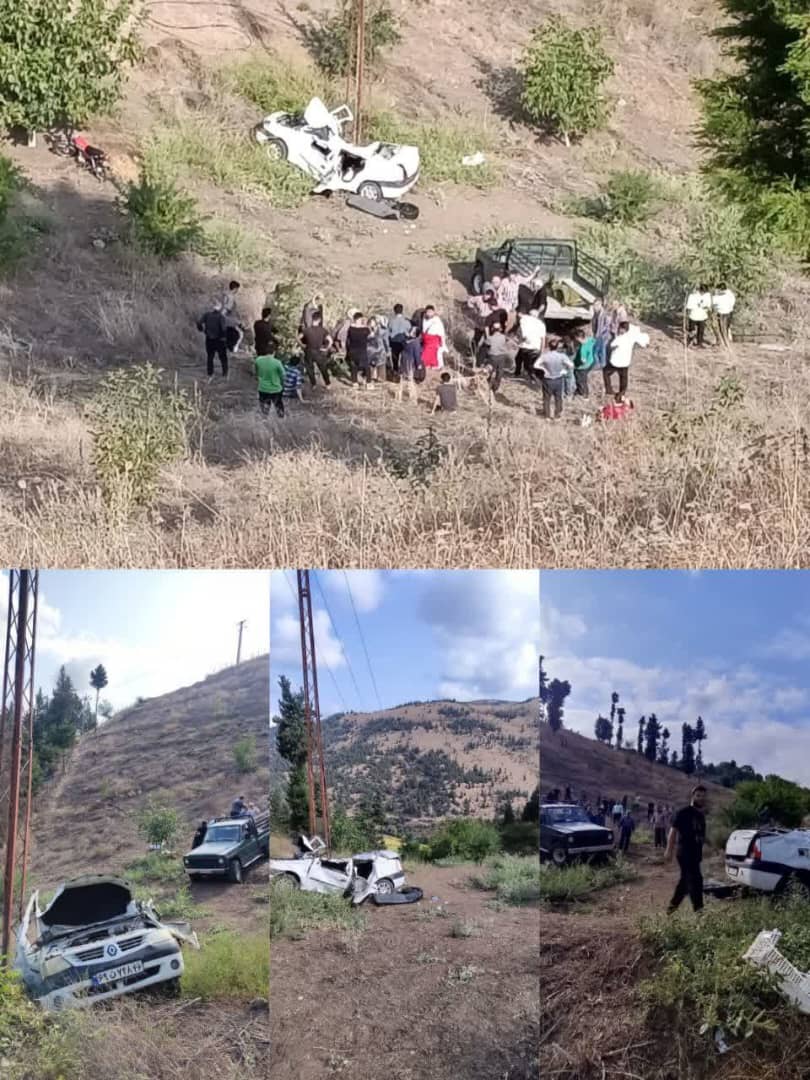 ۳ کشته و ۲ مصدوم در سقوط خودروی ال ۹۰ در شهرستان رودبار