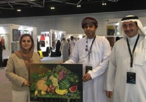 آثار هنرمندان تجسمی گیلان در نمایشگاه بین المللی اکسپوی عمان به نمایش درآمد