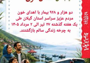 «چی‌چی‌نی»؛ تداوم جریان زندگی در گیلان با مهرورزی اهداکنندگان خون