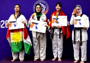 طلای مسابقات جهانی کره جنوبی بر گردن بانوی تکواندوکار گیلانی