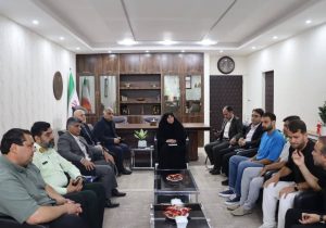 اعضای تیم فوتبال اتحاد با سرپرست فرمانداری خمام دیدار کردند