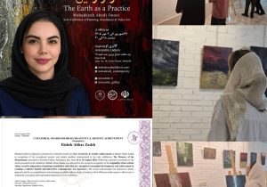 از نگارگری تا انتزاع؛ محدثه عابدی‌دوست با «آواز زمین» تمایز هنری دریافت کرد