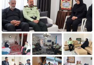 مهر علوی در گیلان؛ تجدید میثاق پلیس گیلان با ۱۱۰ خانواده شهید در هفته انتظامی